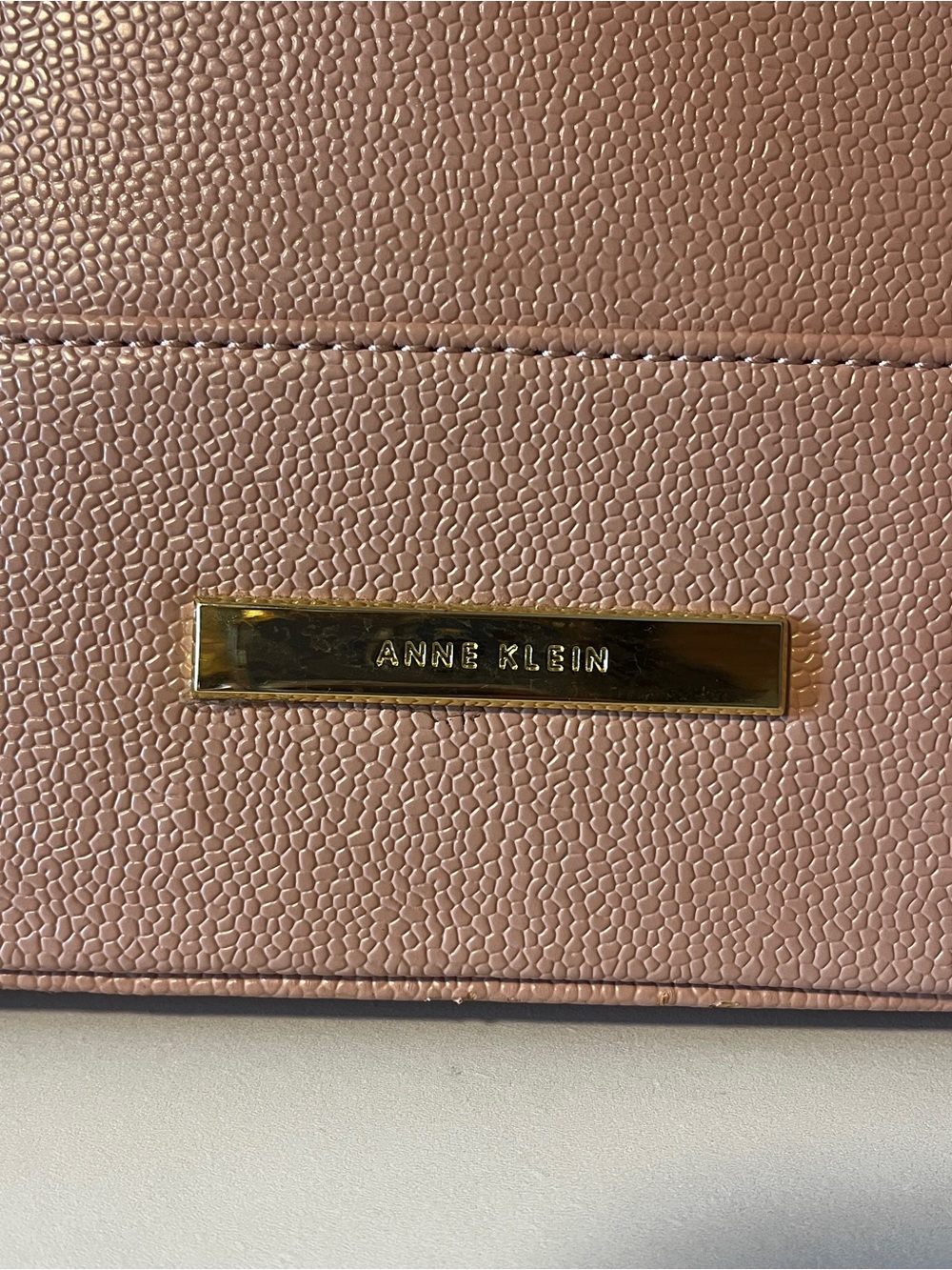 Anne Klein Bag, Mauve Pink Dome Satchel - Picture 4 of 11